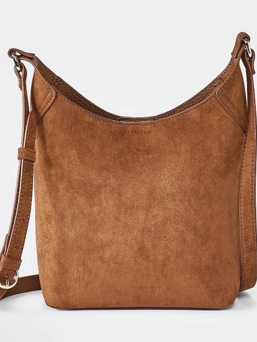 Suede feel Crossbody Bag Copper NWT
